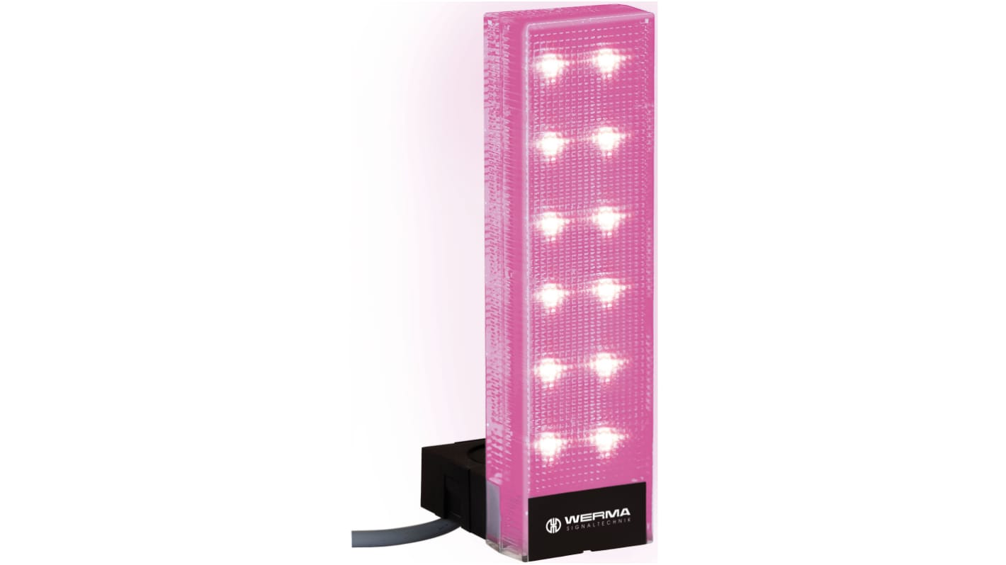Rs-Online Torretta Di Segnalazione Werma 24 V LED 3 Elementi Lenti Multicolore Con Cicalino
