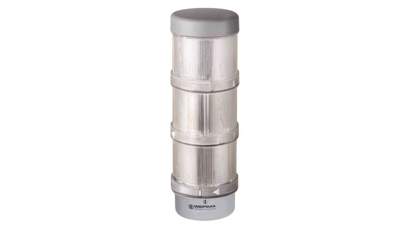 Rs-Online Torretta di segnalazione Werma 24 V LED 3 elementi lenti Rosso/Verde/Giallo