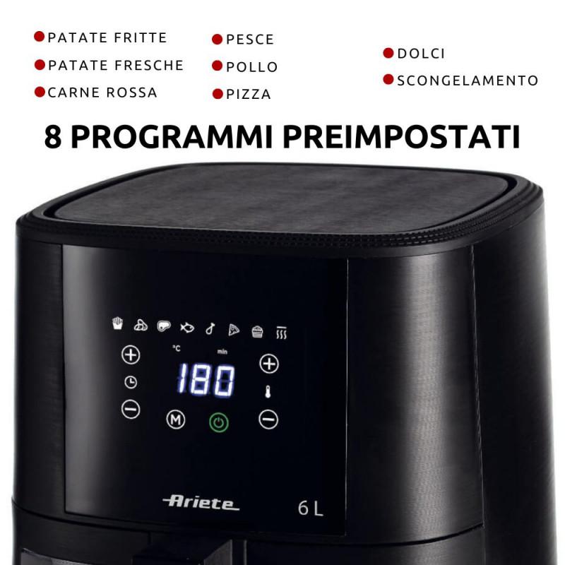 Ariete FRIGGITRICE AD ARIA 6 LITRI CON VETRO