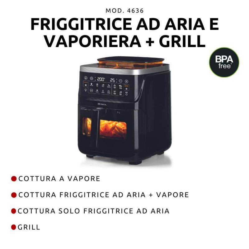 Ariete FRIGGITRICE AD ARIA VAPORE E GRILL
