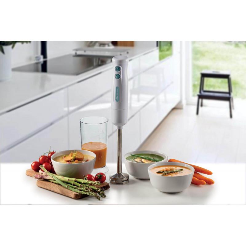 Ariete FRULLATORE A IMMERSIONE CON LAMA IN ACCIAIO INOX BIANCO &AMP; CELESTE