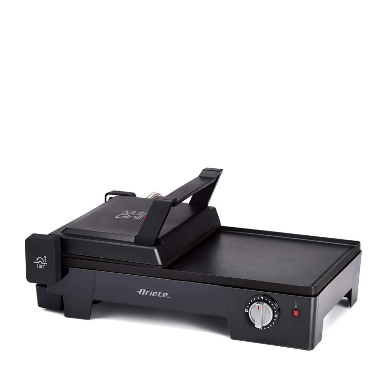 Ariete GRIGLIA ELETTRICA CON COPERCHIO E PIASTRA ESTENDIBILE LISCIA E RIGATA