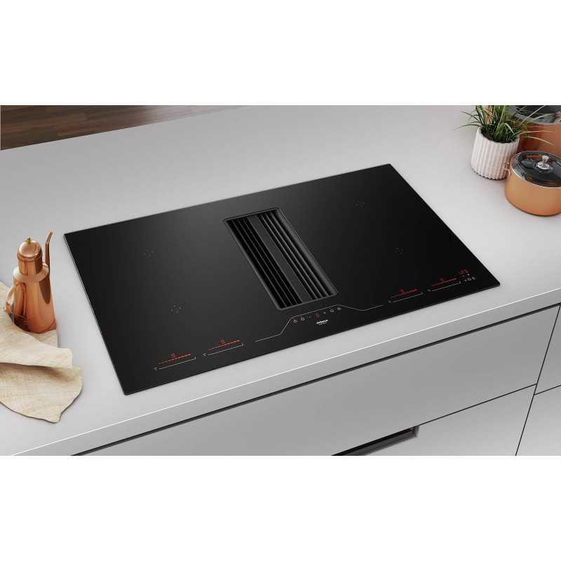 AirForce Aspira ONB Flex 90 Piano Cottura Induzione + Cappa Integrata 90 Cm 639 M3/h Classe A+ - Nero