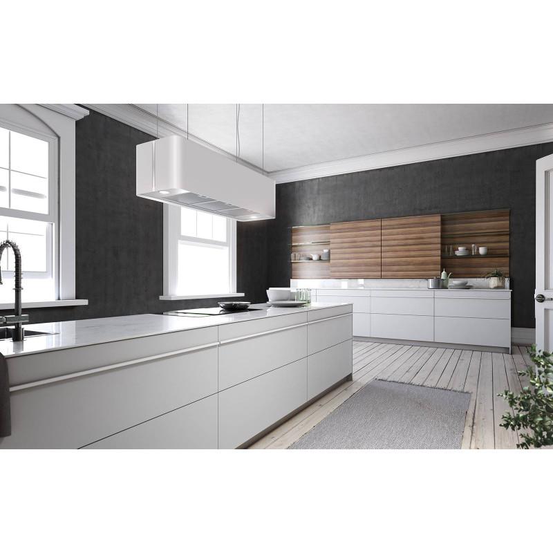 AirForce F181XXL WH/F/100 Cappa A Isola 764 M3/h 100 Cm - Acciaio Verniciato Bianco