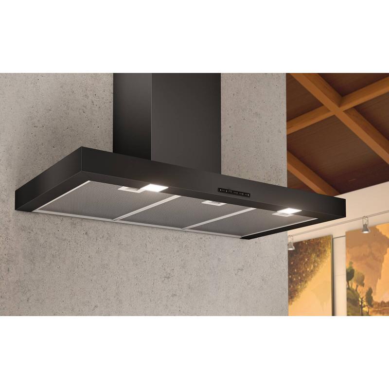 AirForce F53 S4 BL/A/90 Cappa Cucina a Parete 650 m3/h 90 cm - NERO