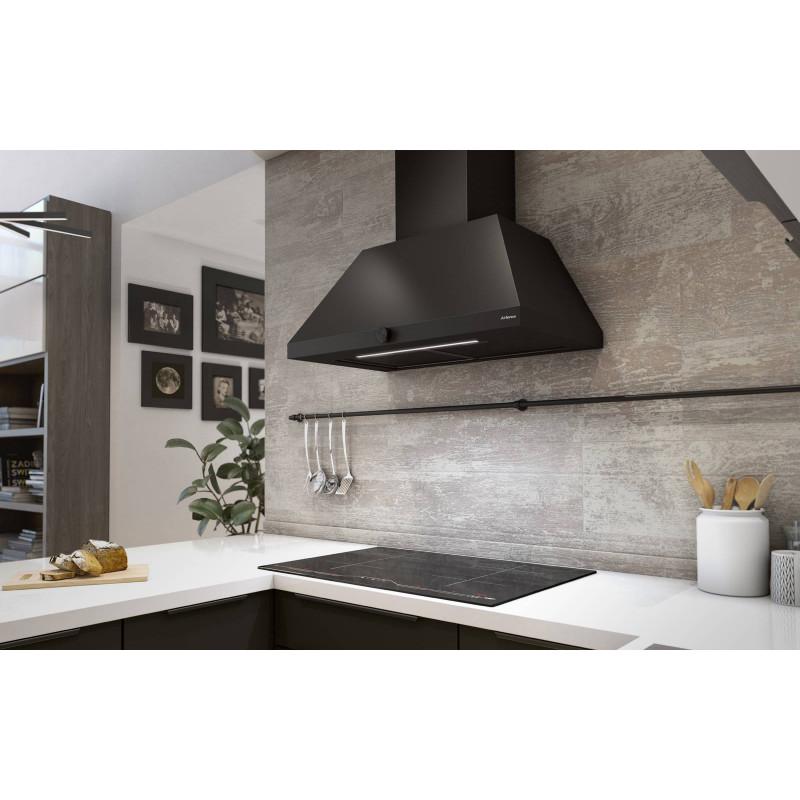 AirForce Iconic BL/A/80 Cappa Cucina A Parete 605 M3/h 80 Cm - NERO