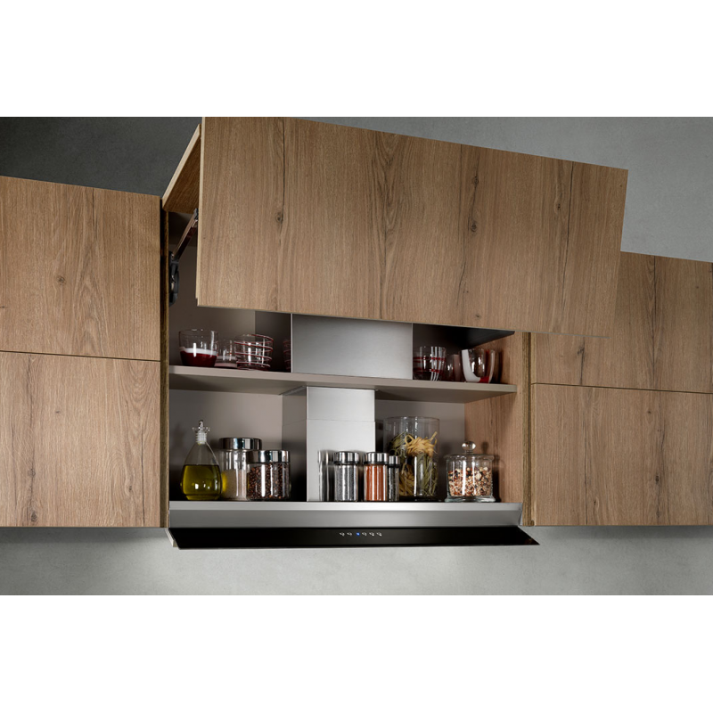 AIRONE Donizetti Space 90 AIP541000000000000 Cappa Ad Incasso 90 Cm Classe Energetica B Acciaio Inox + Vetro