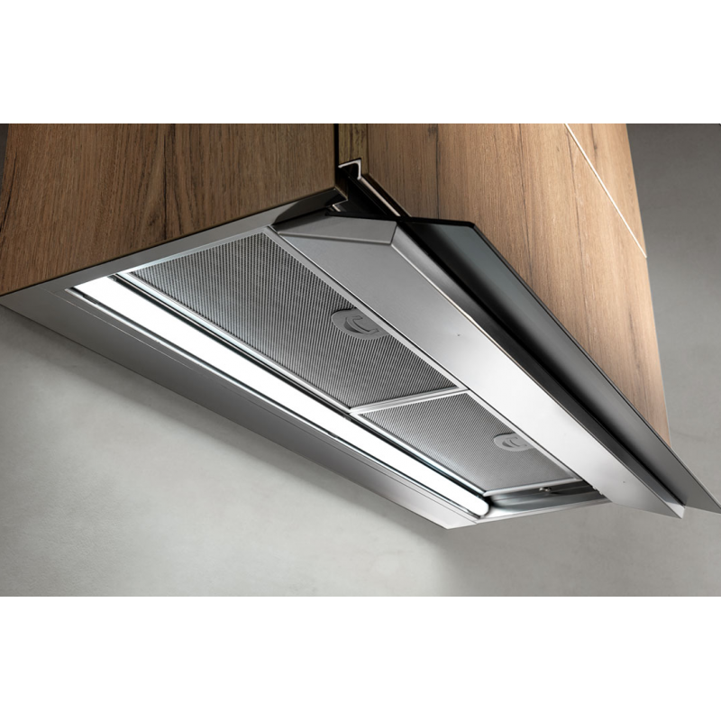 AIRONE Donizetti Space 90 AIP541000000000000 Cappa ad Incasso 90 cm Classe Energetica B Acciaio Inox + Vetro