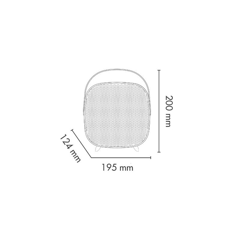 Argoclima WILMA stufetta elettrica Interno Bianco 1500 W Riscaldatore ambiente elettrico con ventilatore