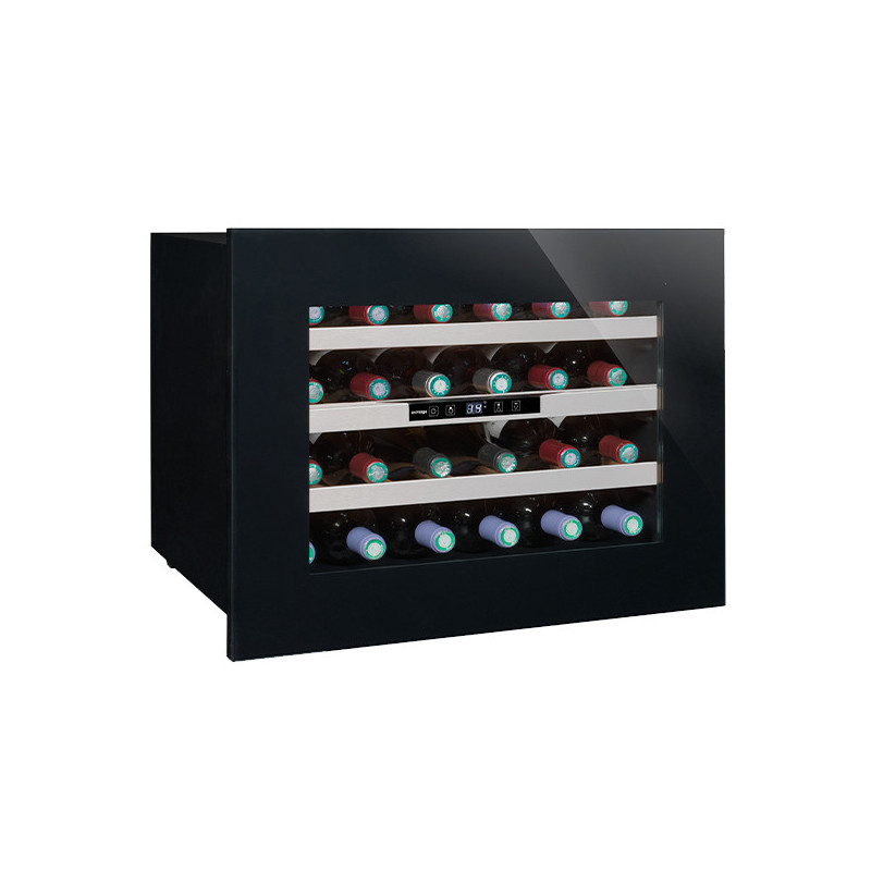 Avintage AVI24PREMIUM Cantina Vino Cantinetta Vino Con Compressore Da Incasso Nero 24 Bottiglia/bottiglie