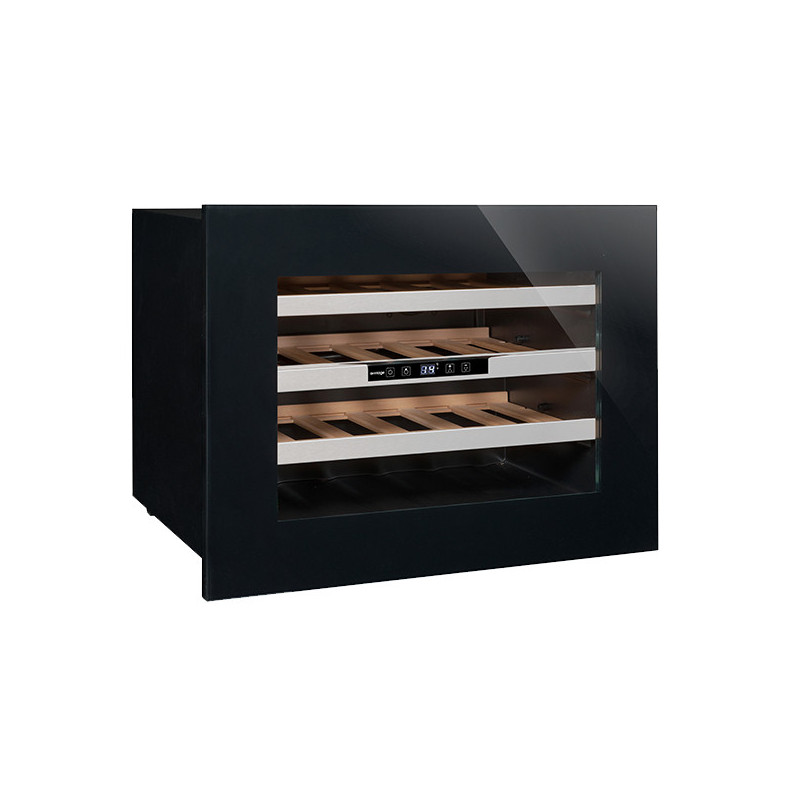 Avintage AVI24PREMIUM Cantina Vino Cantinetta Vino Con Compressore Da Incasso Nero 24 Bottiglia/bottiglie