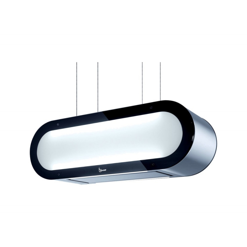 Baraldi Alexa Appesa Cappa Cucina Ad Isola 90 Cm Classe A 800 M3/h - Vetro/inox