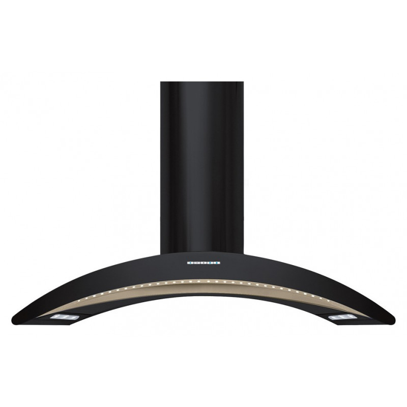 Baraldi ARCADIA ISOLA Cappa Cucina A Isola 90 Cm 800 M3/h - Nera/vetro