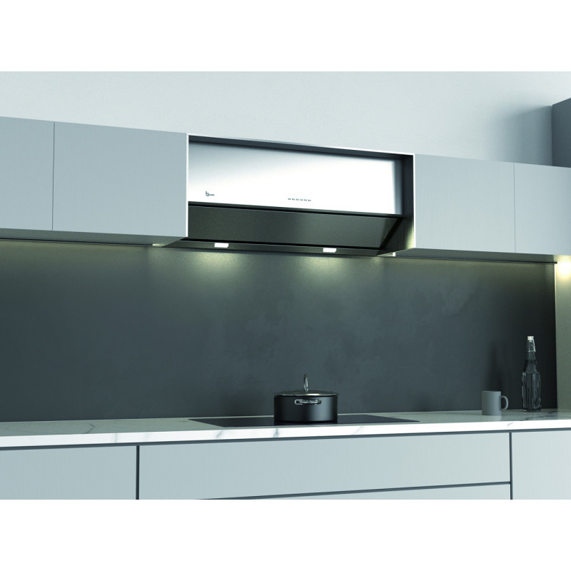 Baraldi ARIAL PARETE Cappa Cucina a Parete 90 cm Classe A+ 700 m3/h - Inox