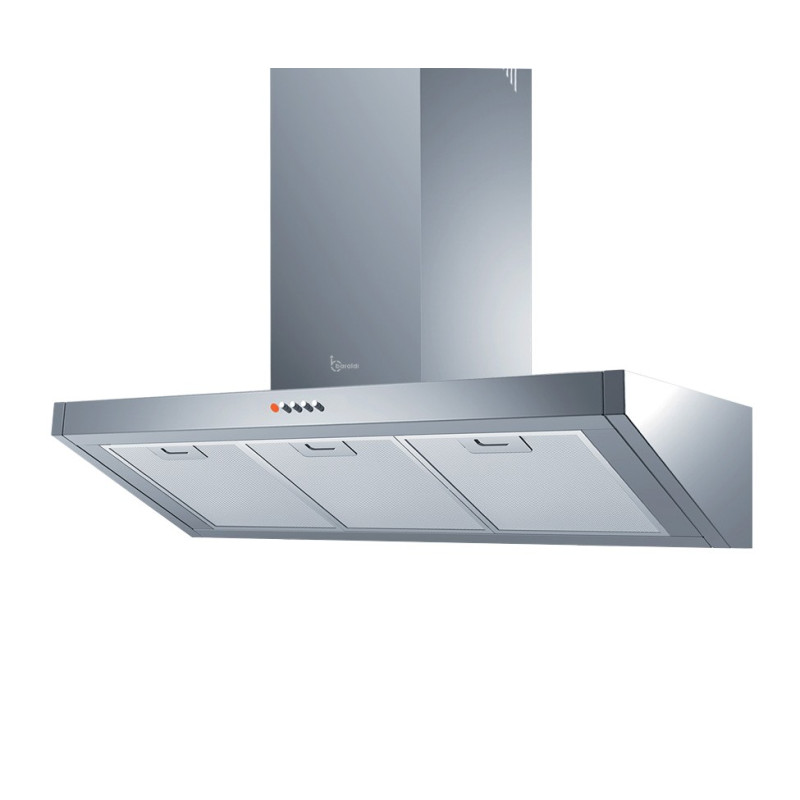 Baraldi BANKIA Cappa Cucina a Parete 60 cm 700 m3/h - Acciaio Inox