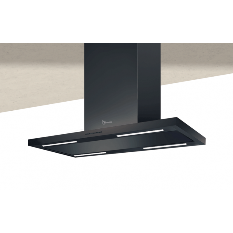 Baraldi Cappa Cucina ad isola LEA ISOLA 90 cm 900 m3/h Dry Drop Nero