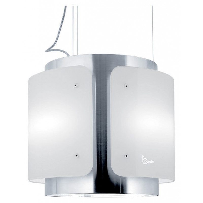 Baraldi Dessy Appesa Cappa cucina ad Isola Classe A 800 m3/h - Bianca/inox