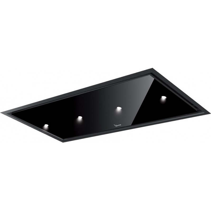 Baraldi Gea Flat Cappa Cucina Da Soffitto 120 Cm 01GEAFL120WHSP - Nero