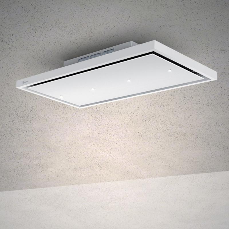 Baraldi GEA Free Cappa Cucina Da Soffitto 90 Cm Classe A 900 M3/h - Bianca