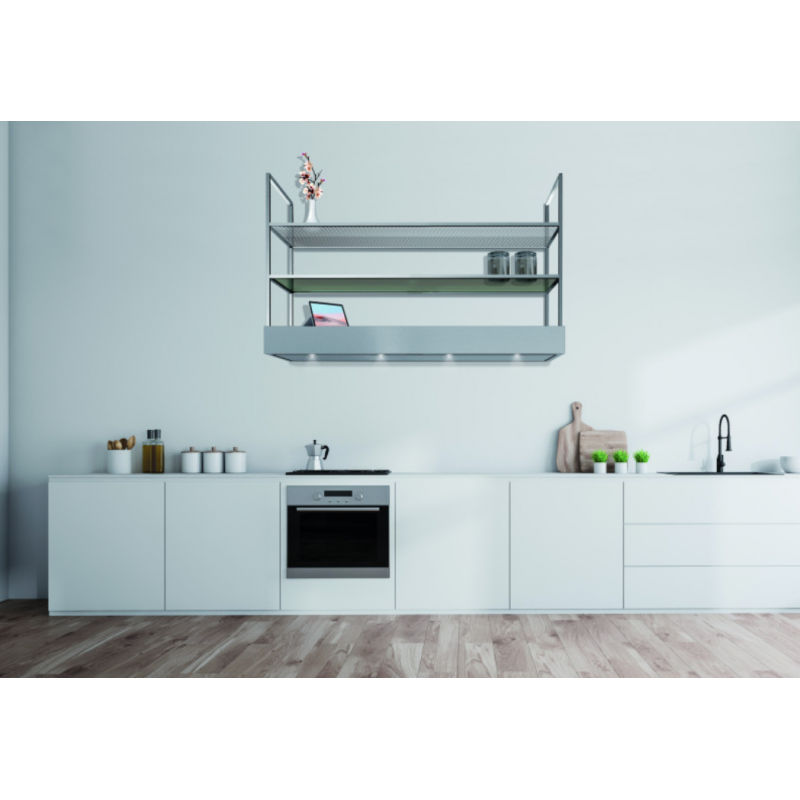 Baraldi MENSOLA PARETE Cappa Cucina A Parete 180 Cm - 900 M3/h - Inox
