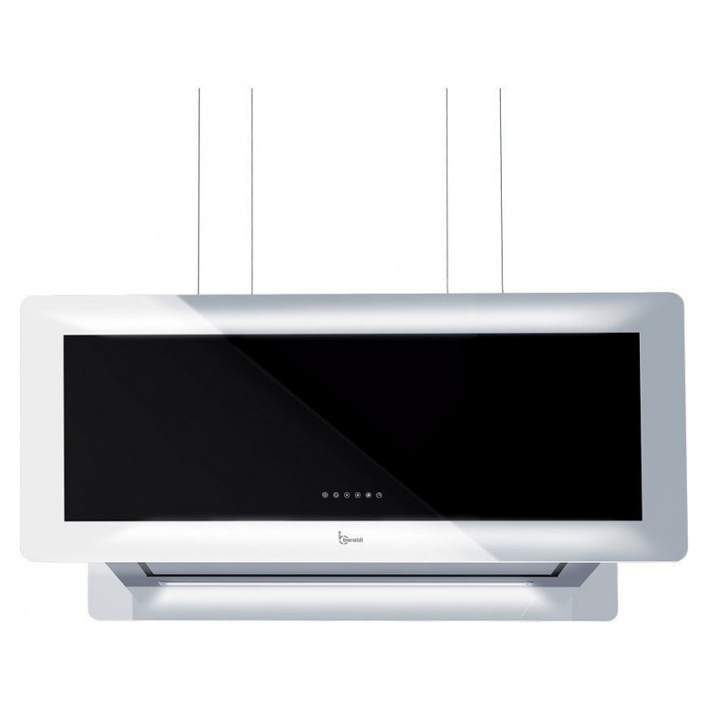 Baraldi Metropolis Appesa Cappa Cucina Ad Isola Classe A 800 M3/h - Vetro/inox