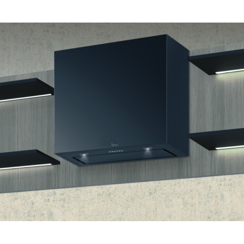 Baraldi MINIMAL Cappa Cucina A Parete 90 Cm 700 M3/h - Nero