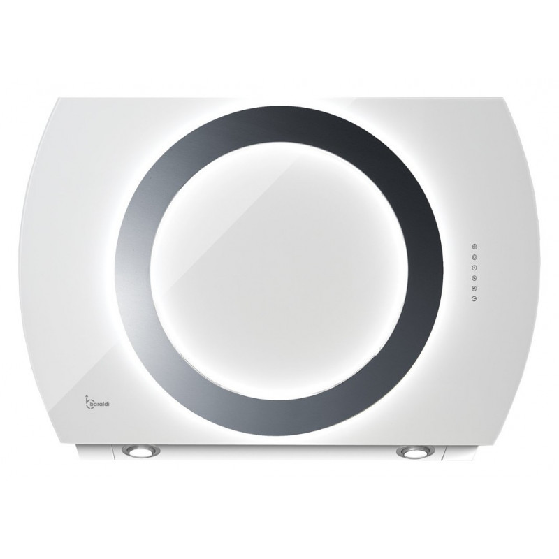 Baraldi Nima Cappa Cucina Aspirante A Parete 90 Cm 800 M3/h - Bianca