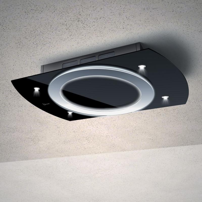 Baraldi Nima Free Cappa Cucina Da Soffitto 90 Cm Classe A 900 M3/h - Nero