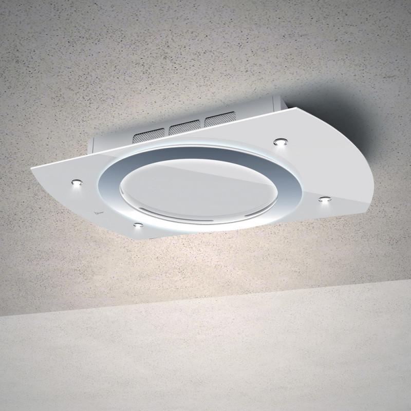 Baraldi Nima Free Cappa Cucina Da Soffitto 90 Cm Classe A 1300 M3/h - Bianca