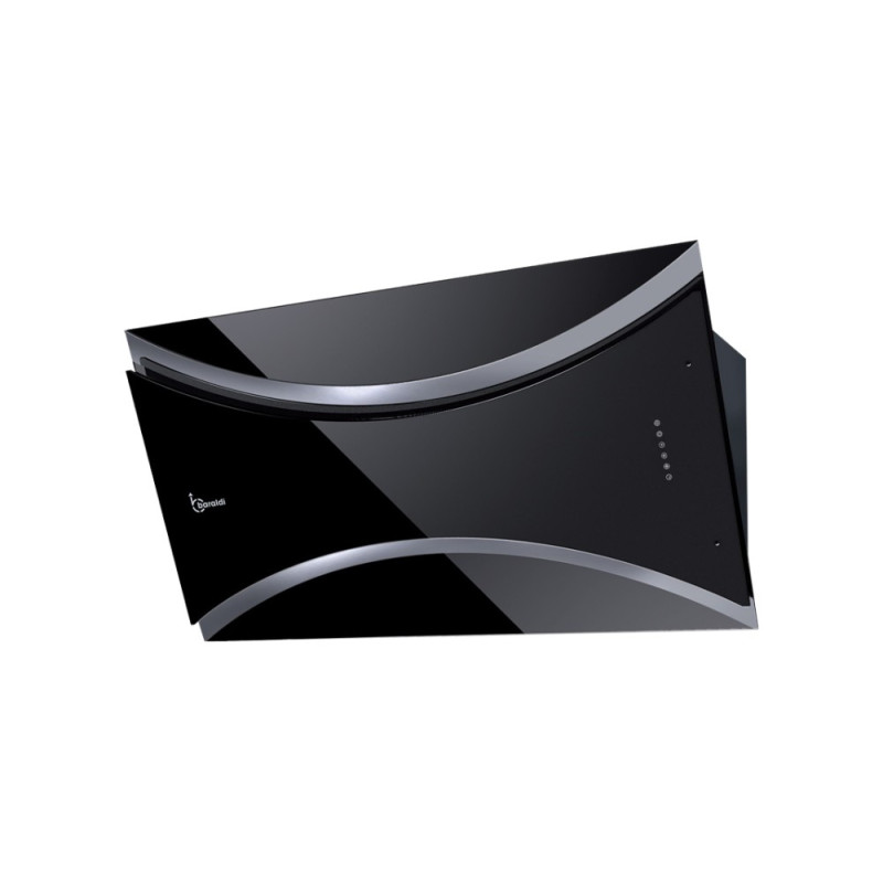 Baraldi QEEN Cappa Cucina A Parete 90 Cm 800 M3/h - Vetro Nero