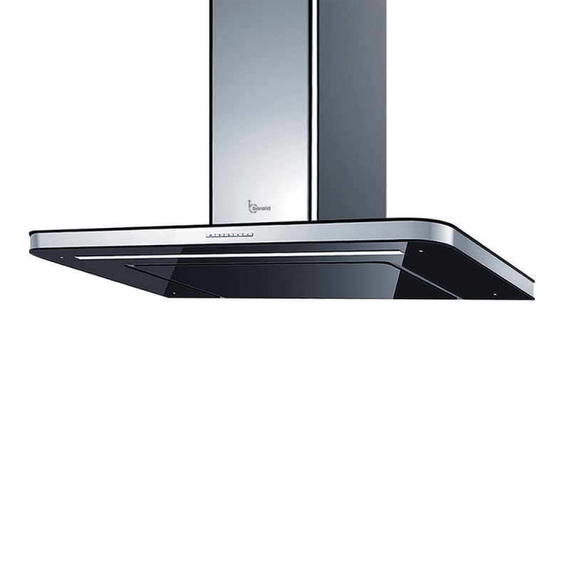 Baraldi Stivia Cappa Cucina A Parete 90 Cm 800 M3/h - Nera/inox