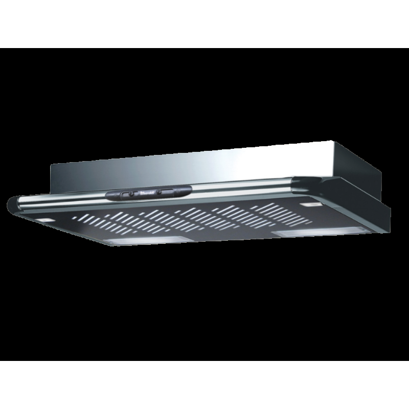 Baraldi SWING Cappa Cucina Da Incasso 90 Cm Filtrante 270 M3/h - Acciaio Inox