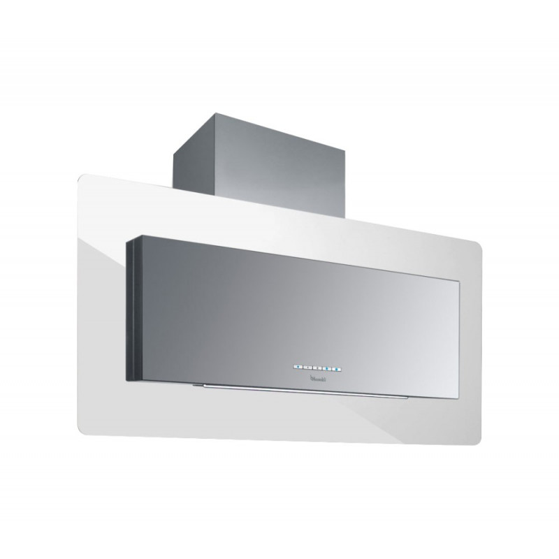Baraldi Trisia cappa cucina a parete 90 cm 900 m3/h - Bianca/inox