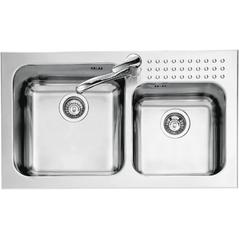 Barazza 1IS9060/2 lavello Lavello montato su piano Rettangolare Acciaio inox