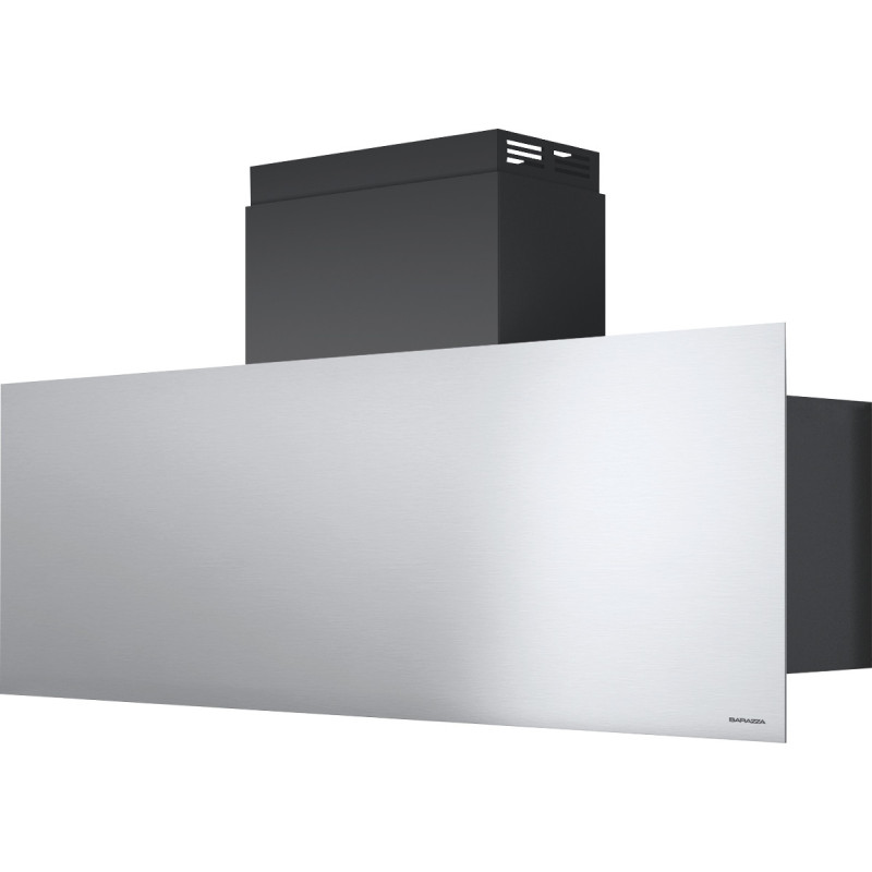 Barazza 1KSTP12 cappa aspirante Cappa aspirante a parete Nero Acciaio inox 800 m³/h A
