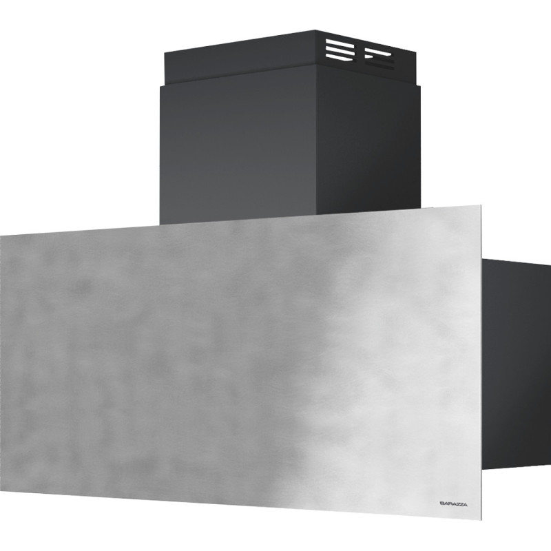 Barazza 1KUNP91 cappa aspirante Cappa aspirante a parete Nero Acciaio inox 800 m³/h A