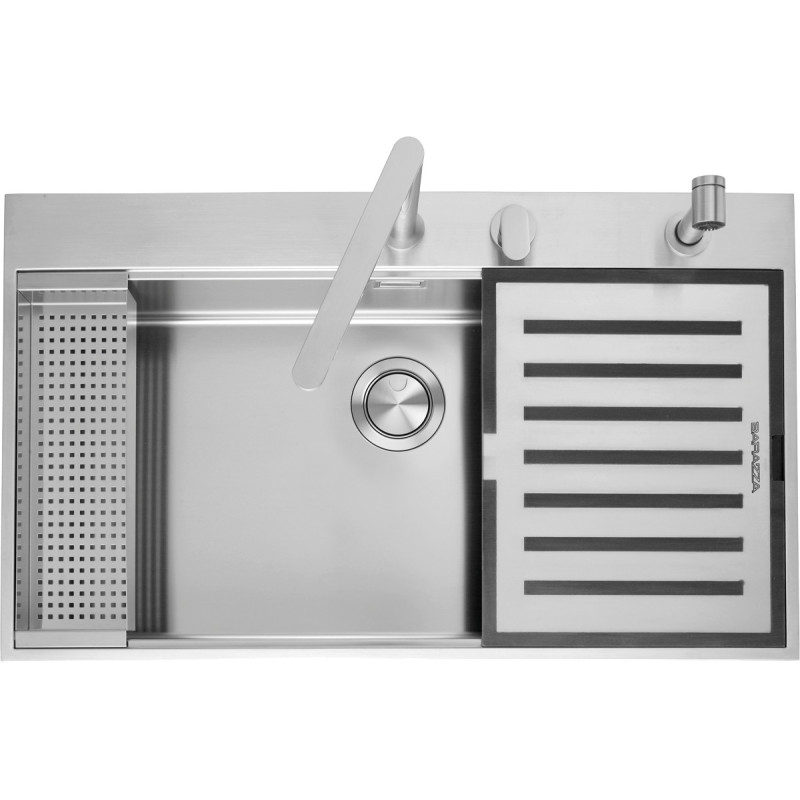 Barazza 1LBF9 Lavello Ad Incasso Rettangolare Acciaio Inox
