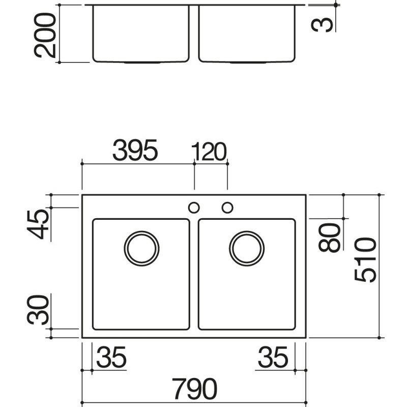 Barazza 1LBO82 Lavello Lavello Ad Incasso Rettangolare Acciaio Inox