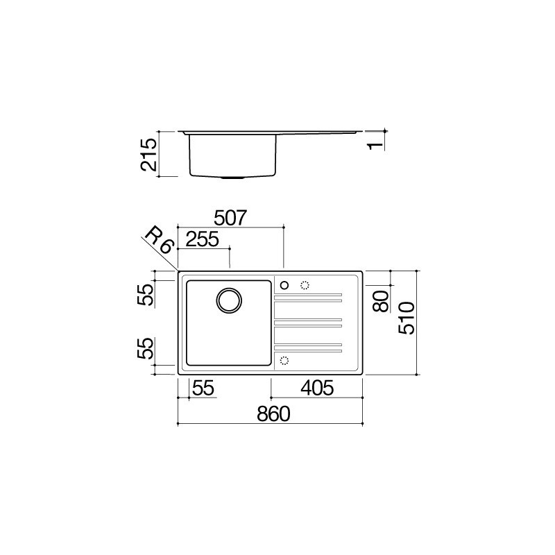 Barazza 1LES91PD Lavello Lavello Ad Incasso Rettangolare Acciaio Inox
