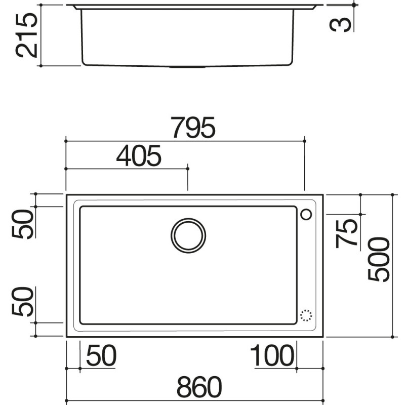 Barazza 1LES91R Lavello Lavello Ad Incasso Rettangolare Acciaio Inox