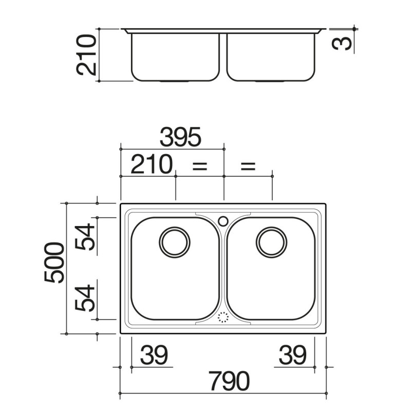 Barazza 1LFS82 Lavello Lavello Ad Incasso Rettangolare Acciaio Inox