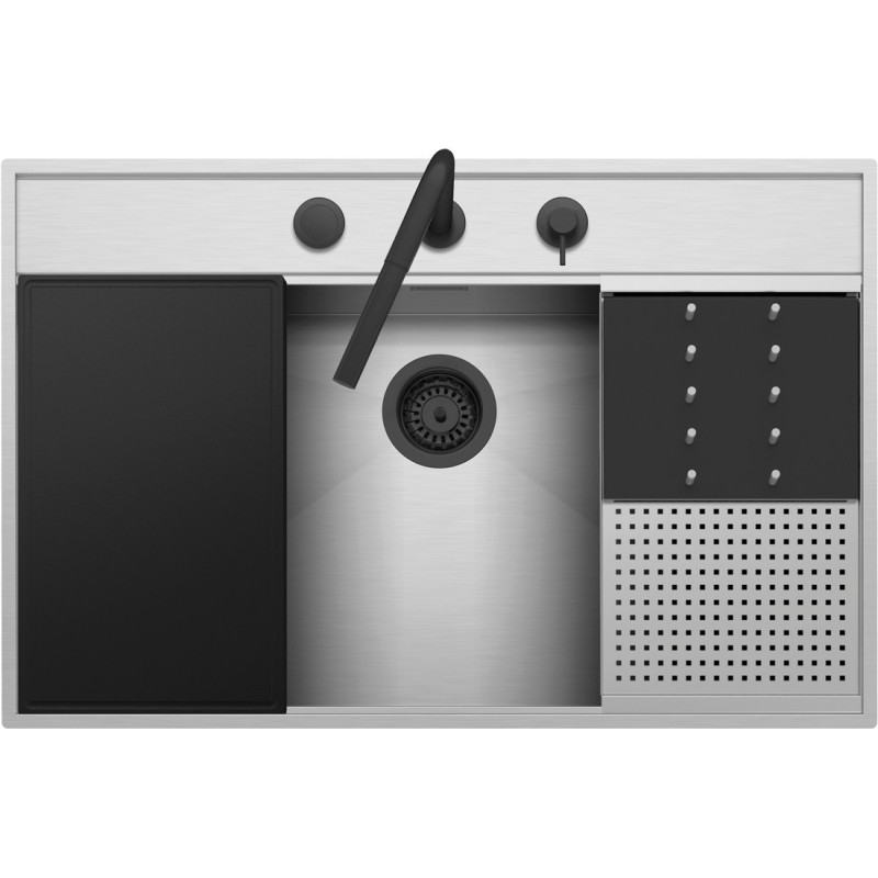 Barazza 1LFX91NK Lavello Lavello Ad Incasso Rettangolare Acciaio Inox