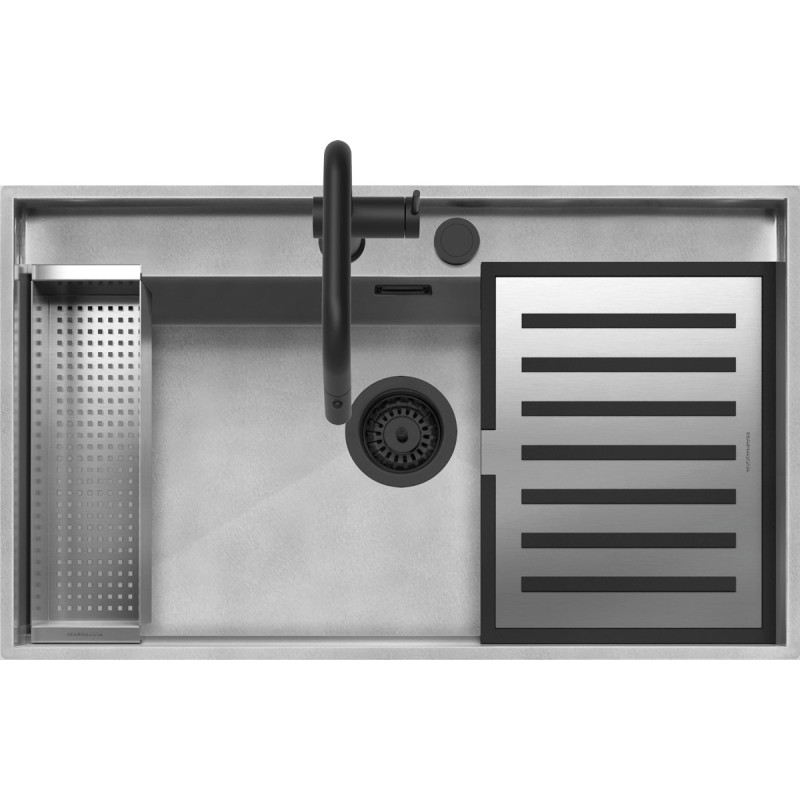 Barazza 1LLBM91K Lavello Lavello Ad Incasso Rettangolare Acciaio Inox