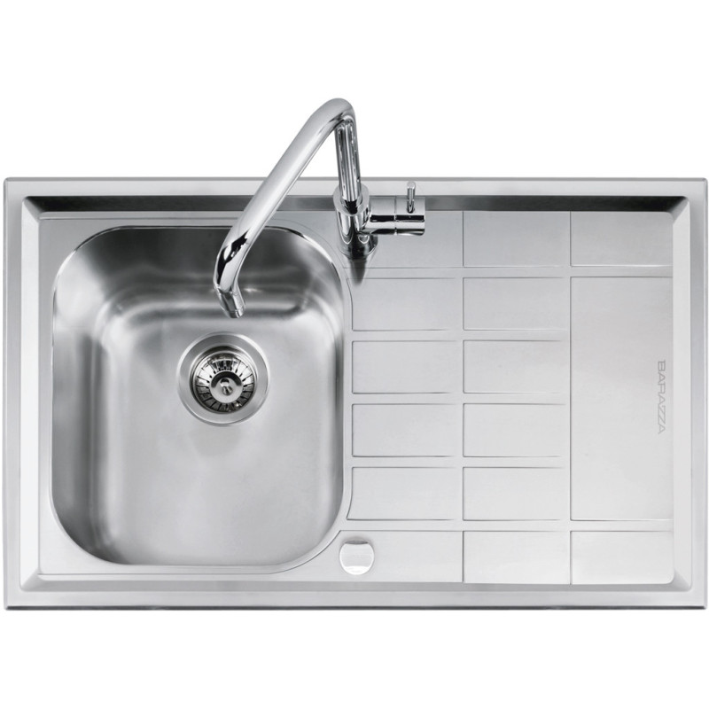 Barazza 1LLV90/1D Lavello Lavello Ad Incasso Rettangolare Acciaio Inox