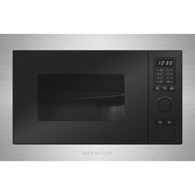 Barazza 1MOI Forno A Microonde Da Incasso Microonde Con Grill 25 L 1450 W Nero Acciaio Inox