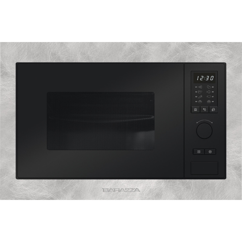 Barazza 1MOIV Forno A Microonde Da Incasso Microonde Con Grill 25 L Nero Acciaio Inox