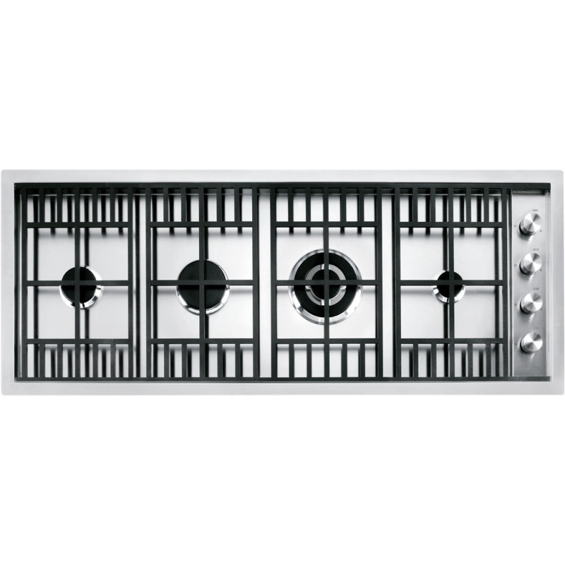 Barazza 1PLB3T piano cottura Nero Acciaio inox Da incasso Gas 4 Fornello(i)