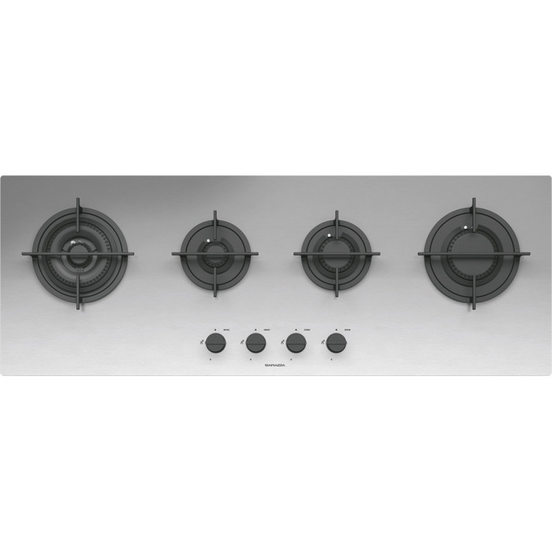 Barazza 1PMD104 piano cottura Acciaio inox Da incasso Gas 4 Fornello(i)