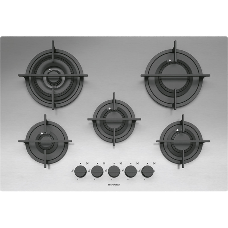Barazza 1PMD70 Piano Cottura Acciaio Inox Da Incasso 75 Cm Gas 5 Fornello(i)