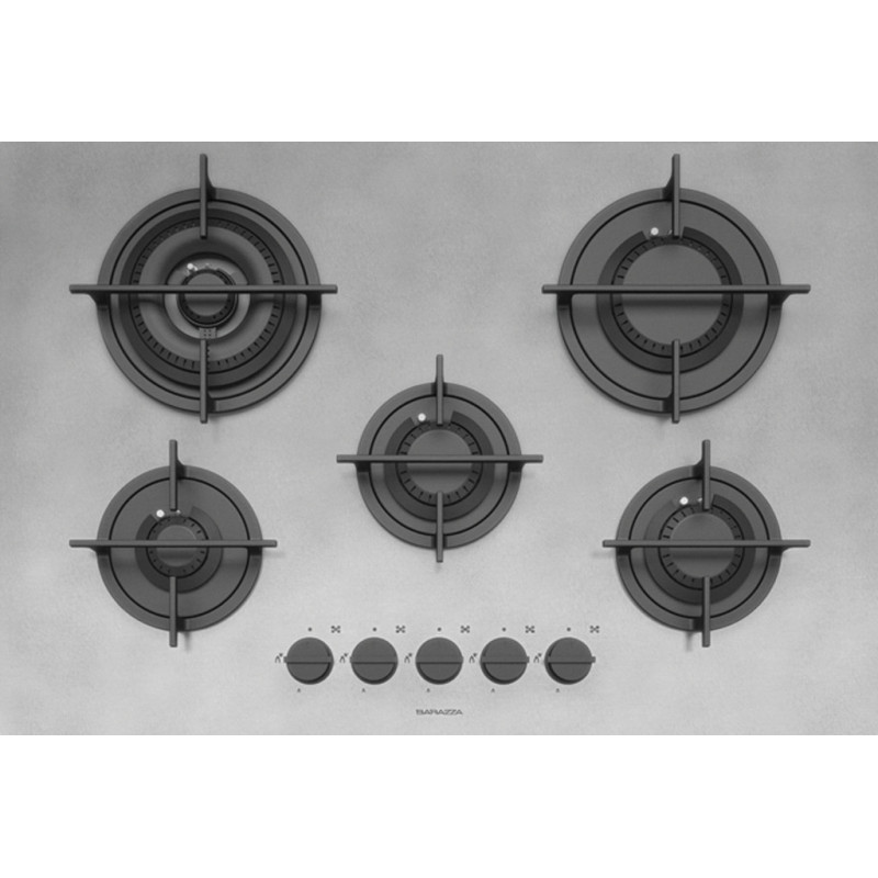 Barazza 1PMDM70 piano cottura Acciaio inox Da incasso 75 cm Gas 5 Fornello(i)
